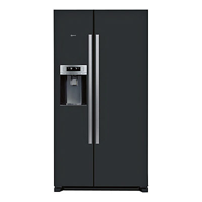Neff KA3902B20G American Style Fridge Freezer, A+ Energy Rating, 90cm Wide, Black Neff KA3902B20G American Style Fridge Freezer, A+ Energy Rating, 90cm Wide, Black